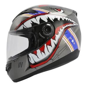 TCMT Gray Shark Youth Kids DOT Full Face Motorcycle Helmet | NEW!!